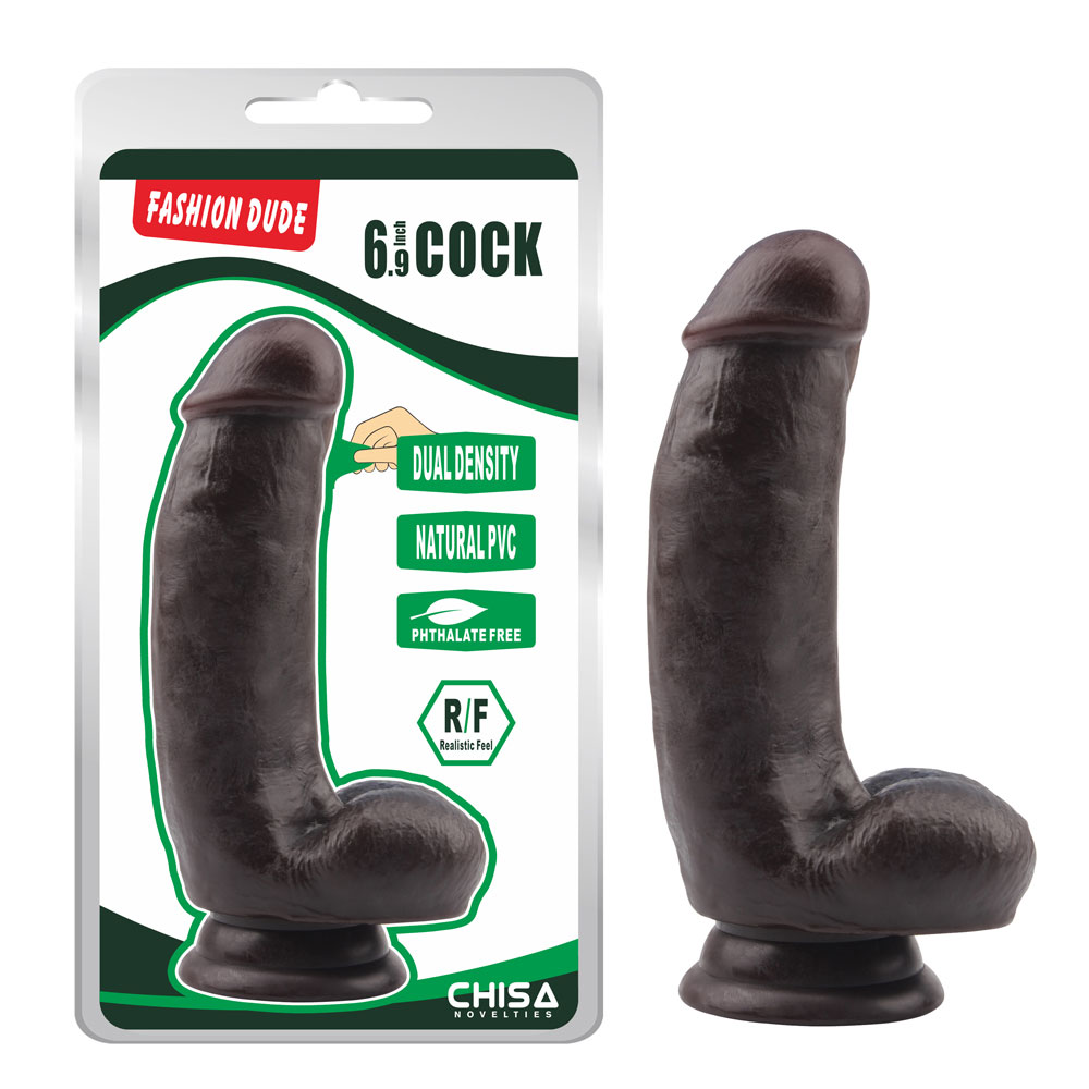 Fashion Dude-6.9 Inch Cock-Brown